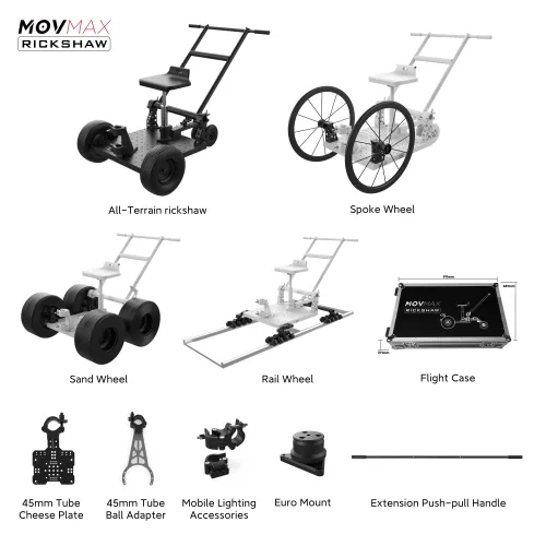 MOVMAX All-Terrain Rickshaw Combo Package - Enlarge Vision